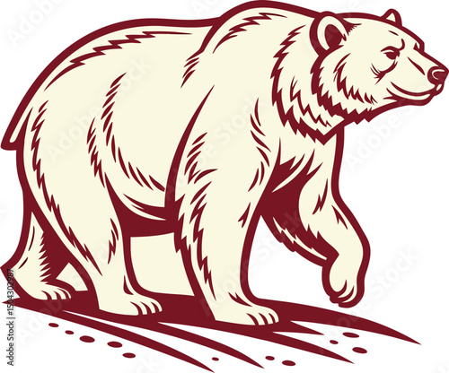 vector illustration of a bear