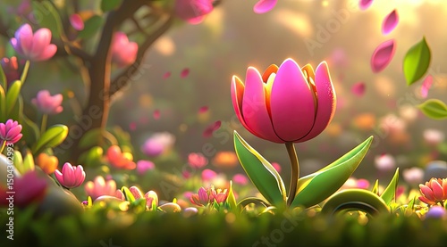 Springtime floral wonderland