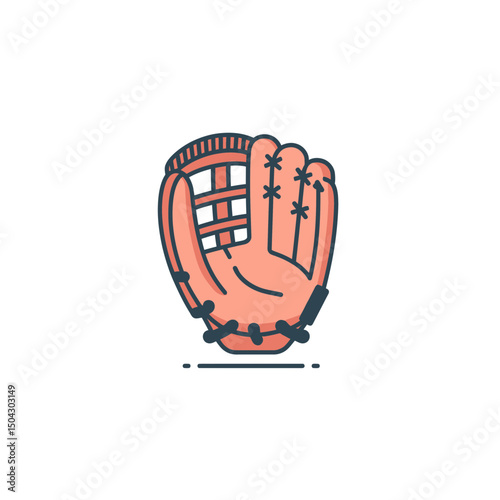 Isolated baseball mitt catches game ball on white backdrop
