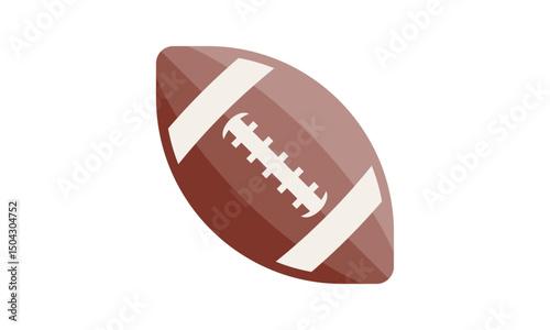 American football ball, sports, ball illustration, rugby ball, vector ball