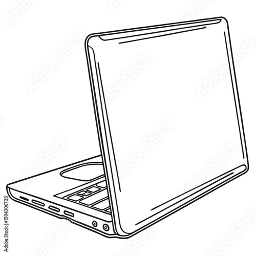 Tablet pc on white background. laptop icon illustration.
