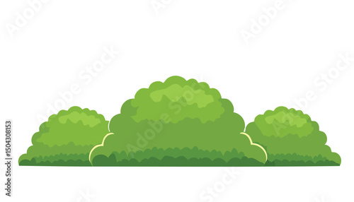 vector illustration of a bush