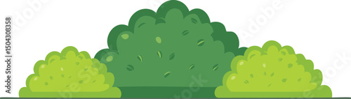 vector illustration of a bush