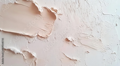 Textured light beige cream strokes on a canvas