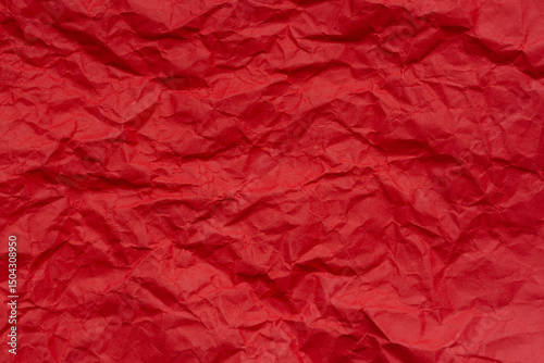 Wallpaper Mural Close-up of red crumpled paper background,texture of crumpled red paper close up. crumpled paper background Torontodigital.ca
