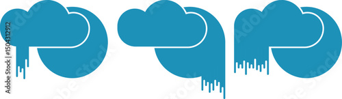 sun and rain clouds, weather forecast