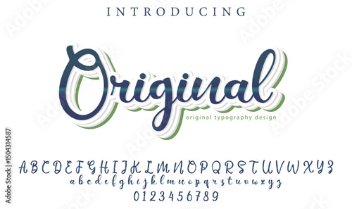 Original Font Stylish brush painted an uppercase vector letters, alphabet, typeface