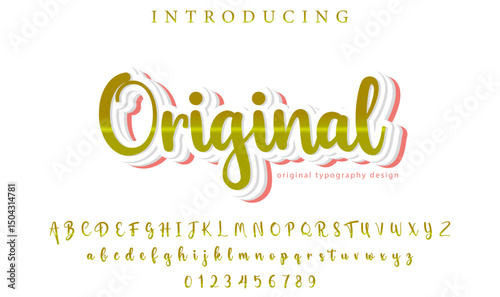 Original Font Stylish brush painted an uppercase vector letters, alphabet, typeface