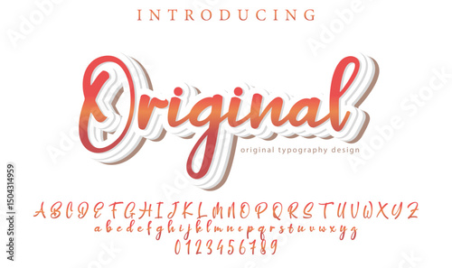 Original Font Stylish brush painted an uppercase vector letters, alphabet, typeface