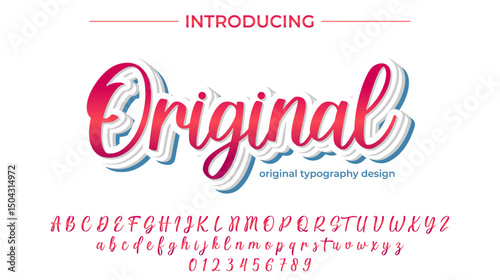 Original Font Stylish brush painted an uppercase vector letters, alphabet, typeface