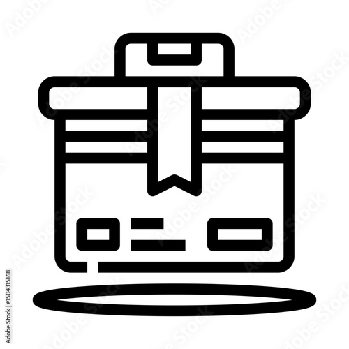 icon ballot with style outline