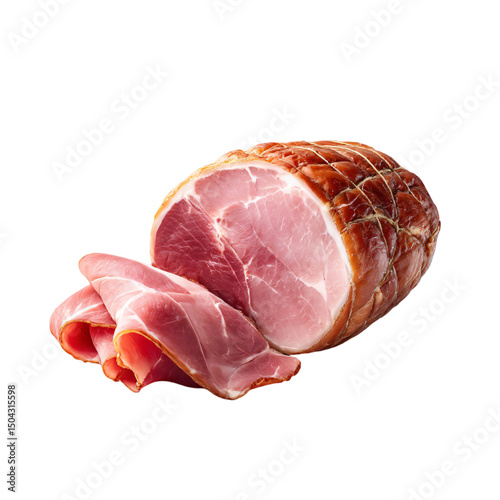 Virginia ham isolated die cut 
