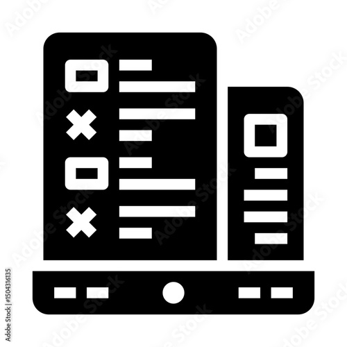 icon checklist with style glyph