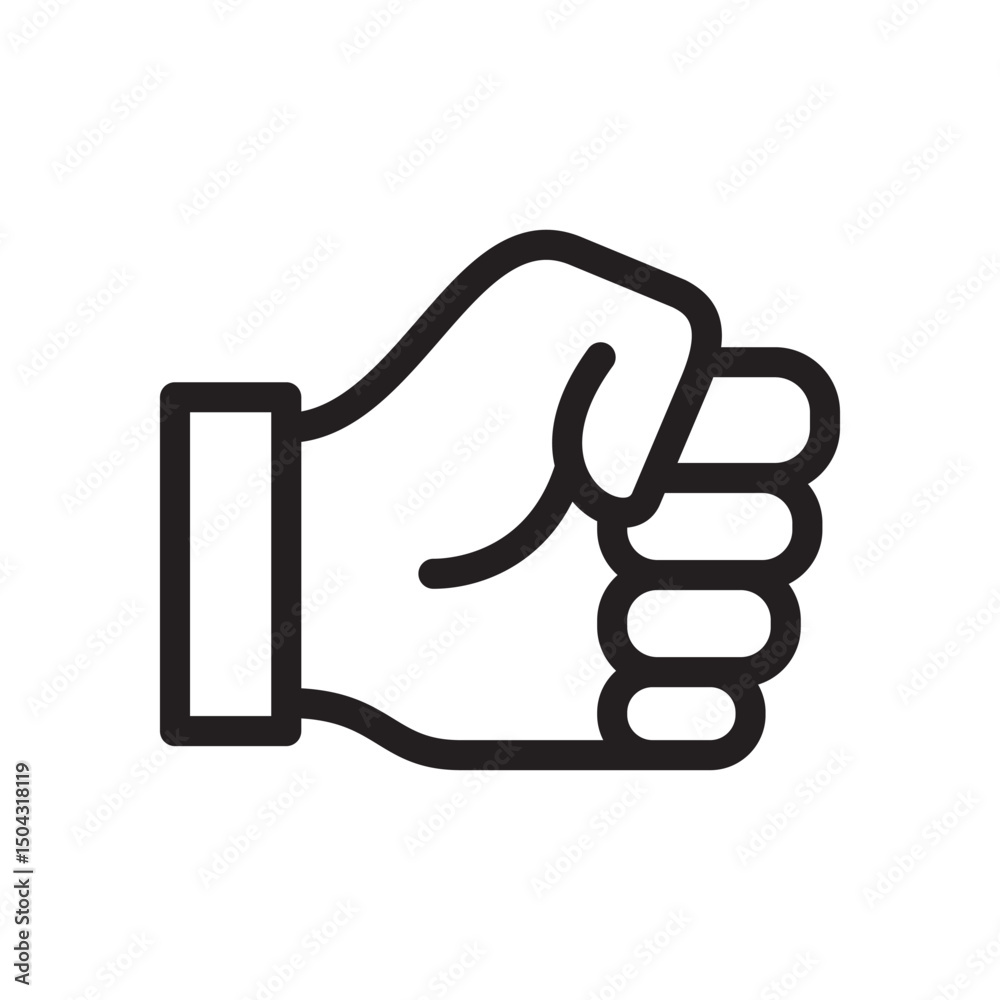 Gestures Of Human Hands, Clenched Fist, a Symbol of Protest and Resistance Icon In Trendy Design Vector Eps 10 Gestures Of Human Hands, Clenched Fist, a Symbol of Protest and Resistance Icon In Trendy Design Vector Eps 10