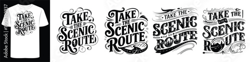 Retro Fashion & Hiking Typography for Adventure Clothing