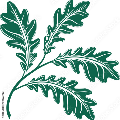 green leaves vector 
