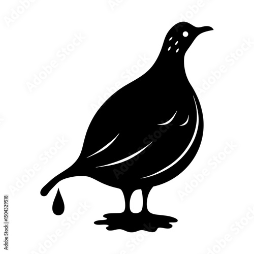 Molasses silhouette vector