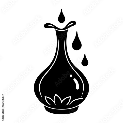 Molasses silhouette vector