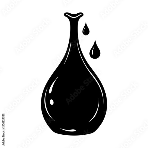 Molasses silhouette vector