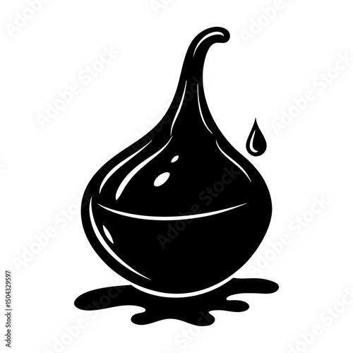 Molasses silhouette vector