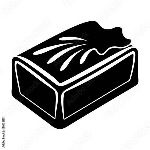 Margarine silhouette vector
