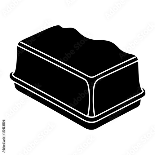 Margarine silhouette vector