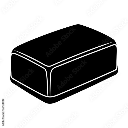 Margarine silhouette vector