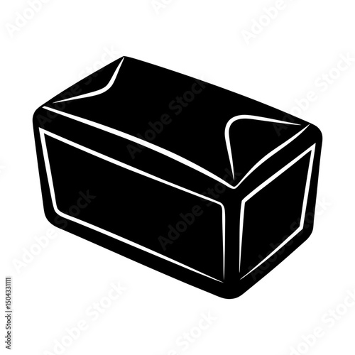Margarine silhouette vector