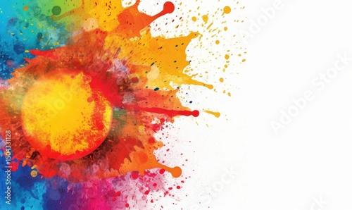Abstract Colorful Explosion