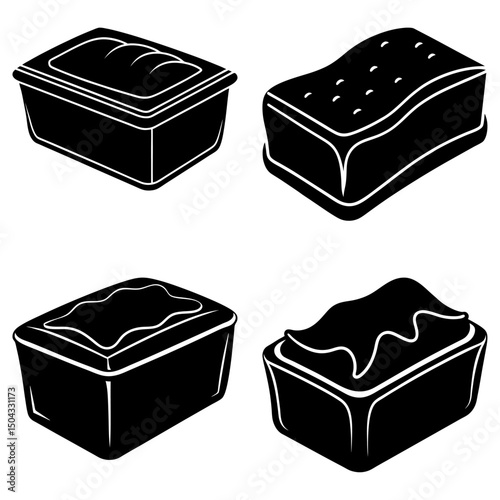 Margarine silhouette vector