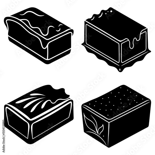 Margarine silhouette vector