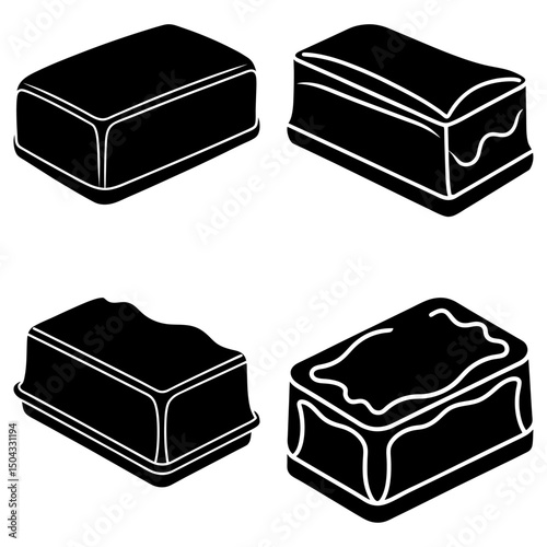 Margarine silhouette vector