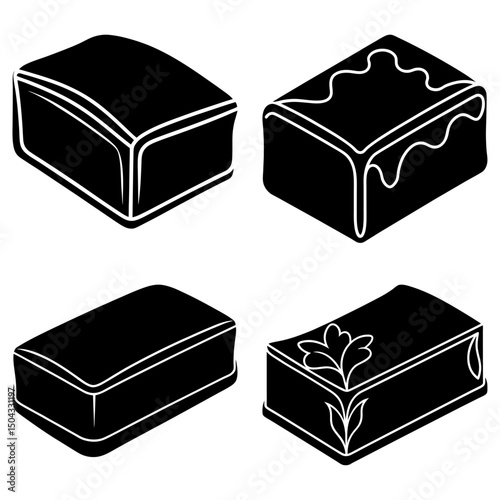 Margarine silhouette vector