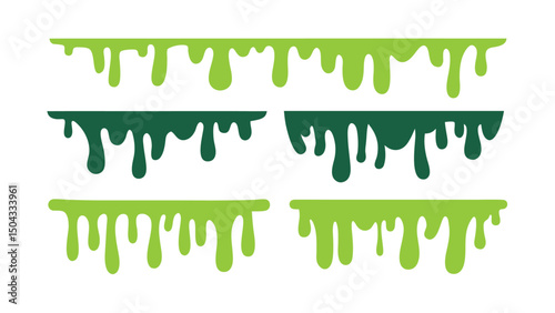 Dripping liquids fun graphic collection