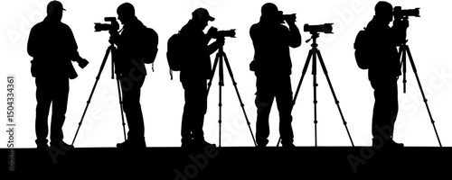Professional Photographers Capturing Moments A Silhouette Collection