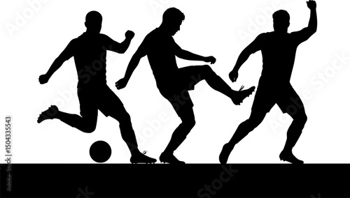 Dynamic Soccer Silhouettes Action, Skill, and Teamwork in a Powerful Visual Representation