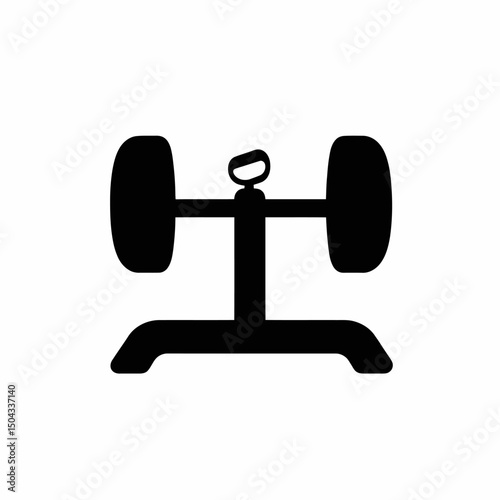 Weightlifting barbell weights fitness gym exercise strength training workout equipment heavy lifting silhouette