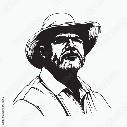sketch of a man