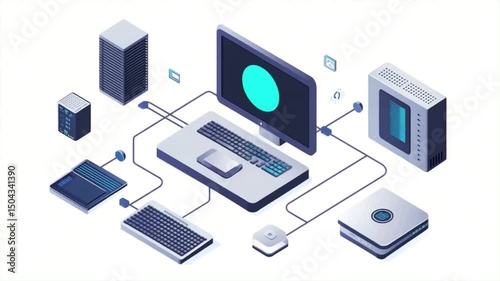 Animation video Global computer network connection concept with business communication technologyGlobal computer network connection concept with business communication technology