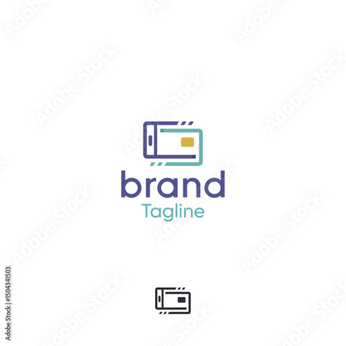 Payments online wallet card money transfers credit vector logo