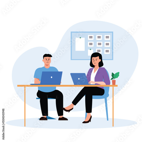 Coworkers Working Together