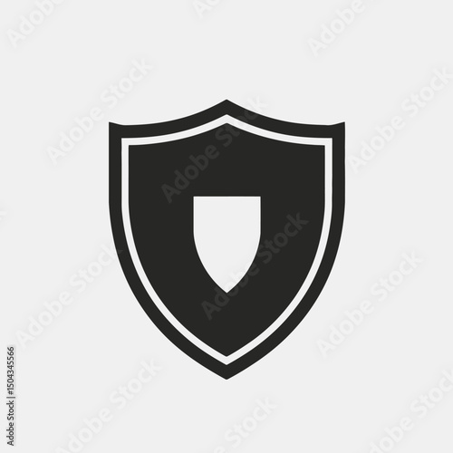 Shield security protection safety guard secure defense privacy icon symbol safety assurance emblem silhouette
