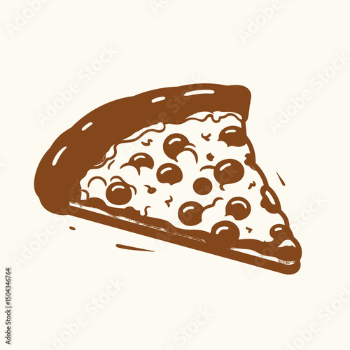 Delicious pizza slice pepperoni cheese food italian cuisine meal fast food restaurant dinner lunch snack crust