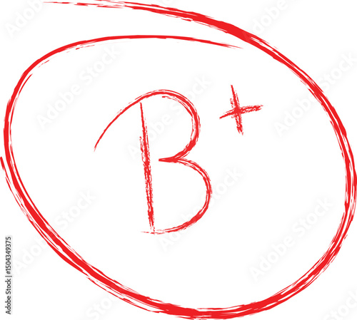 B+ Grade Red Marker