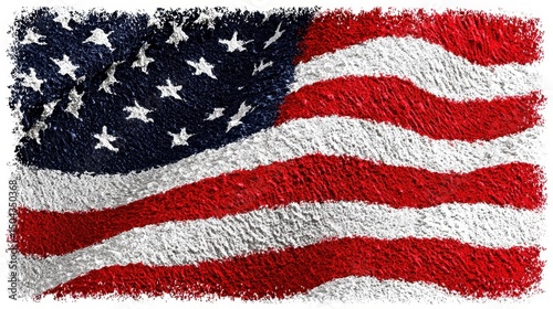 Textured American Flag