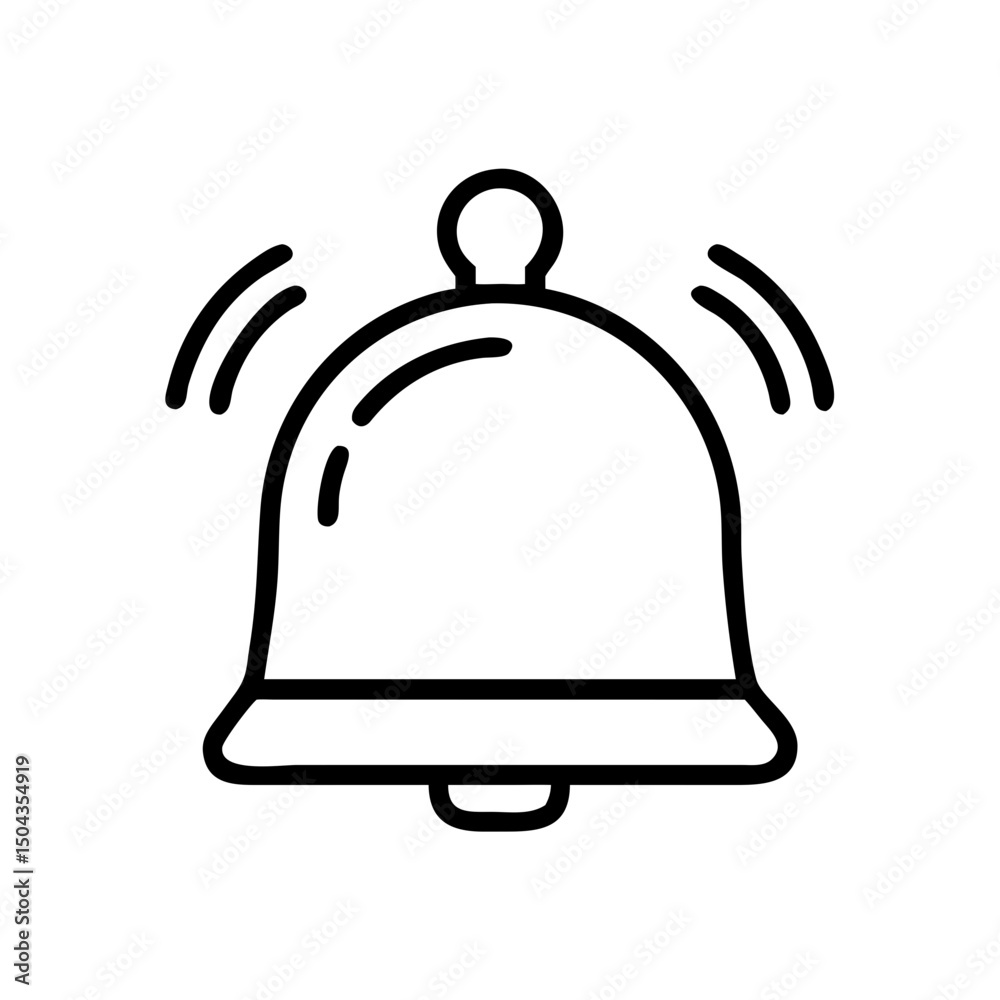 Obraz premium vector illustration of a bell