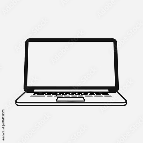 Laptop computer technology device electronic pc keyboard screen portable digital gadget notebook tech