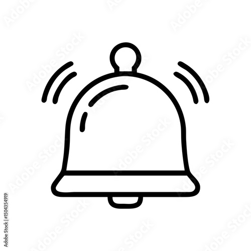 vector illustration of a bell
