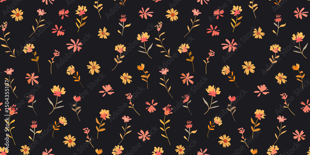 seamless pattern with autumn leaves seamless pattern with autumn leaves