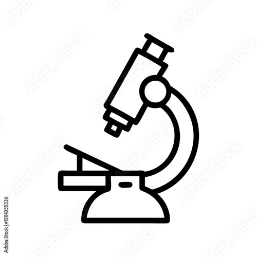 microscope isolated on white